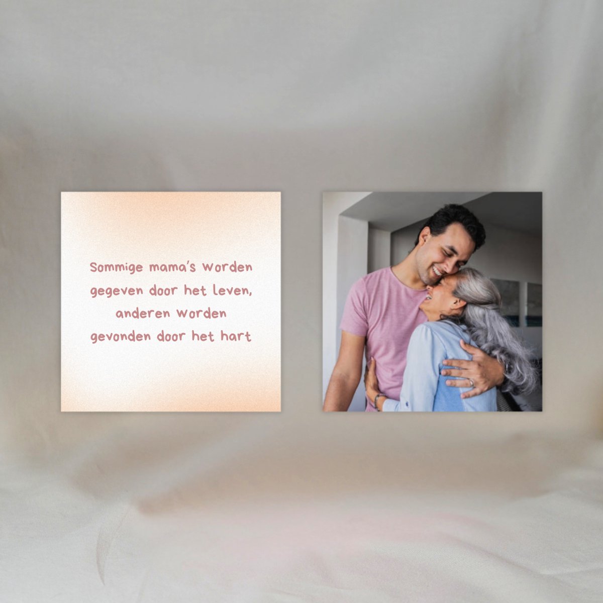 Bonusmama cadeau - Set van 2 gepersonaliseerde magneten met foto en eigen tekst - Gepersonaliseerd cadeau - Koelkast magneet 5x5 cm - Bonus mama cadeau