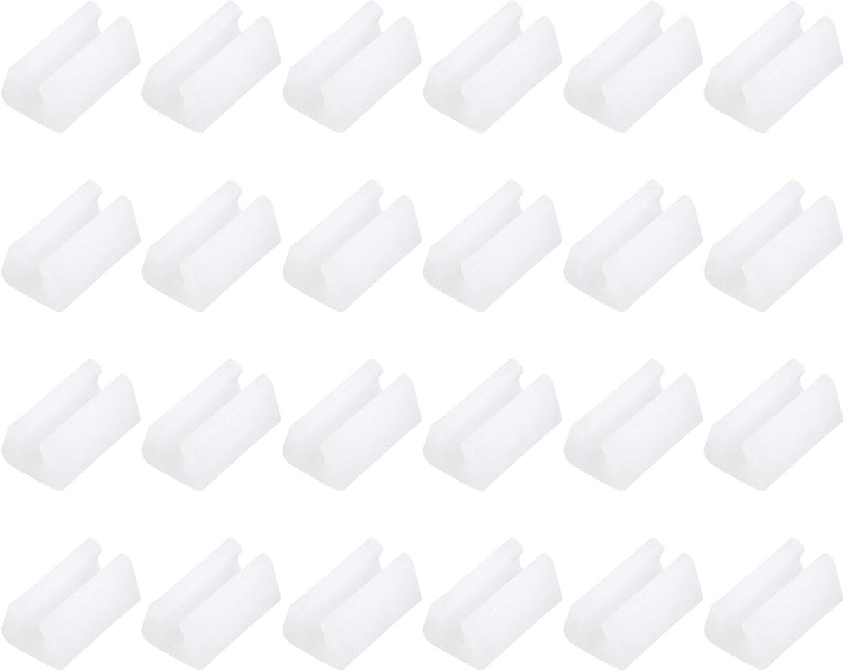 Stoelpoothoes - Meubelbeschermers Doppen - Vloeren Beschermen - Anti-kras Anti-slip - 8 mm - Wit