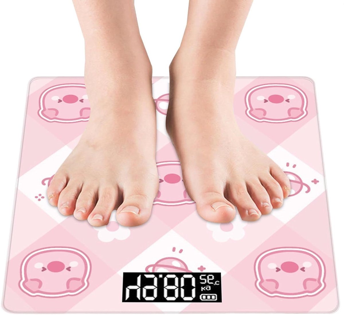 Intelligente Lichaamsweegschaal - Gezondheidsweegschaal Personenweegschaal - Gezondheid Monitoren - Gedetailleerde Lichaamsanalyses - 26 cm - Zwart