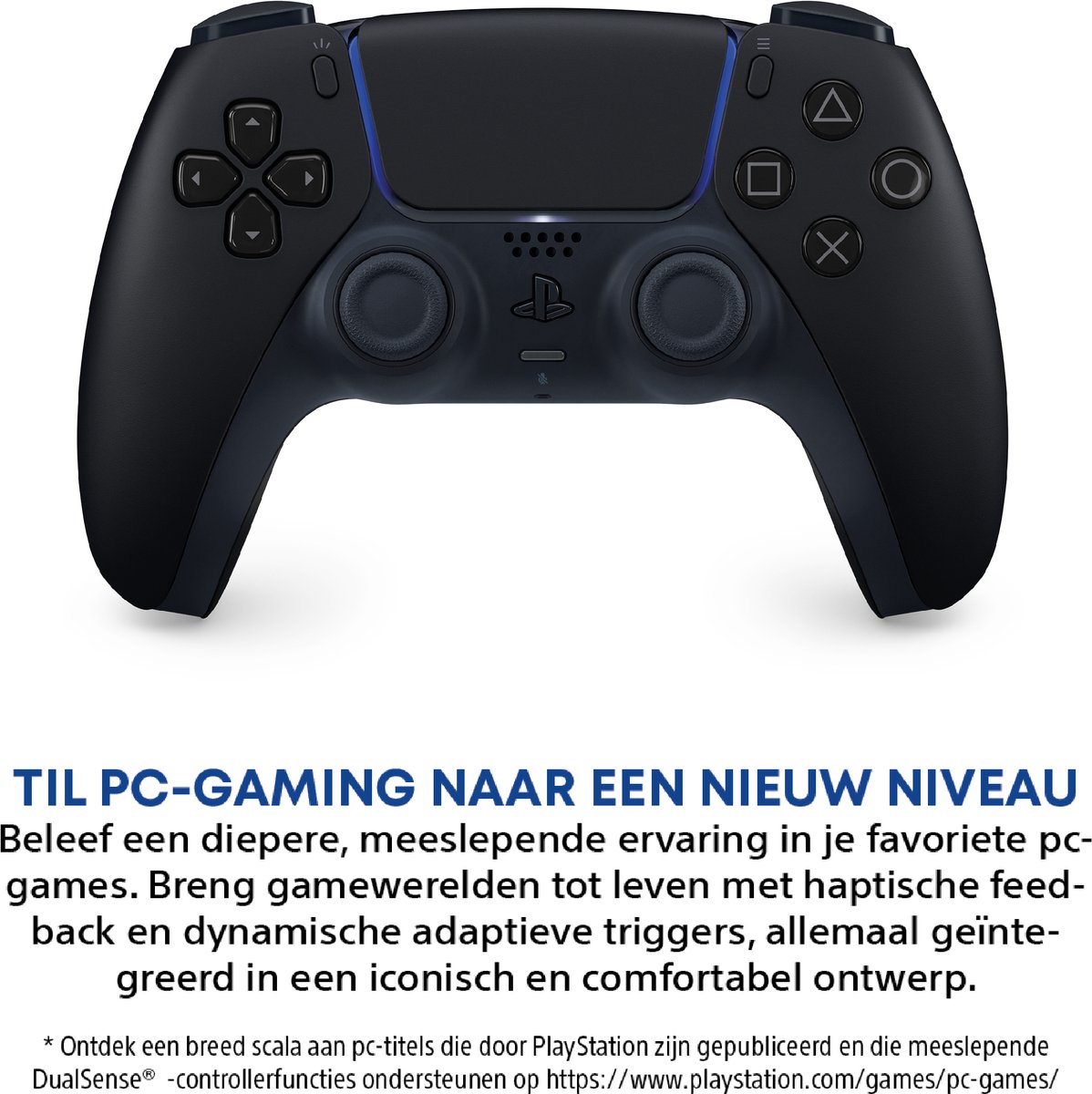 Sony PS5 DualSense Draadloze Controller - Midnight Black – foto 4