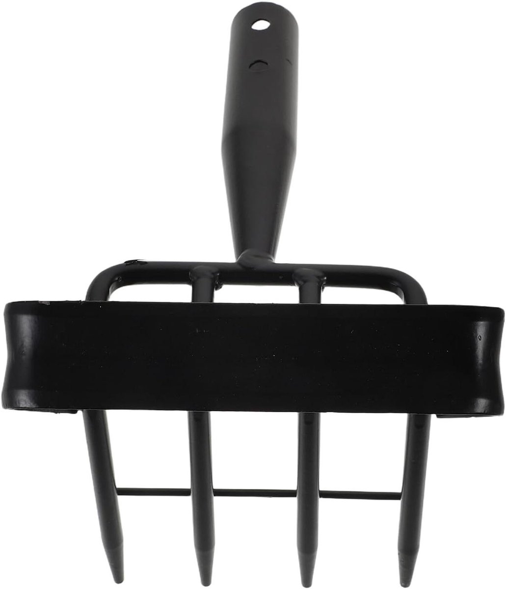 Onkruidhark Staal - Tuingereedschap Handhark - Onkruid Wieden - Nauwkeurige Kop - 12.5 cm - Zilver