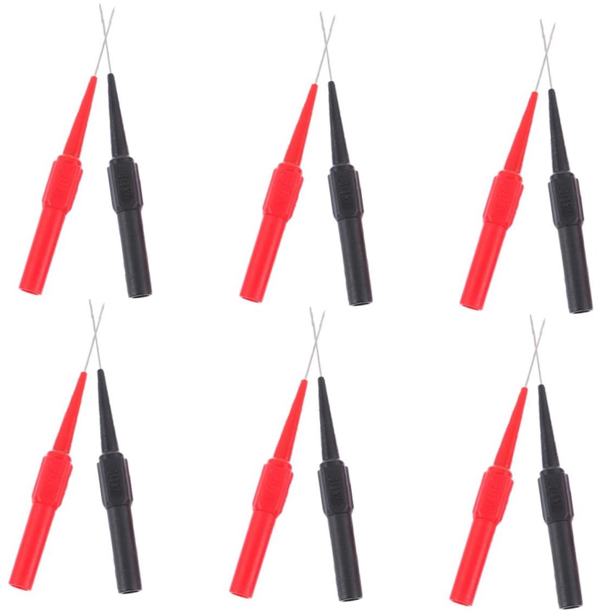 Multimeter Probes Set - Meetpennen Isolatietester - Elektrische Metingen - Roestvrijstalen Testnaalden - 8 cm - Diverse kleuren