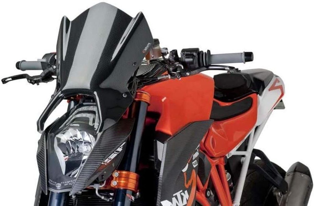 Motor Windscherm - Windgeleider Deflector - Rijcomfort Verbeteren - Specifiek Ontwerp - 3mm Acryl - Zwart