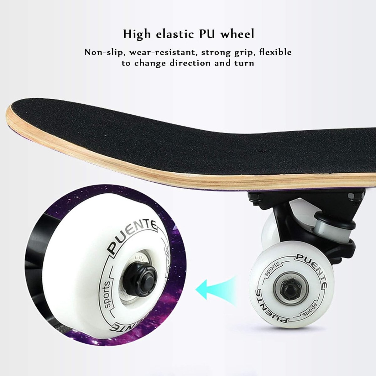 Compleet Skateboard - Cruiser Board Tricks Board - Straat Tricks - 8-Laags Esdoorn Hout - 31 x 8 inch