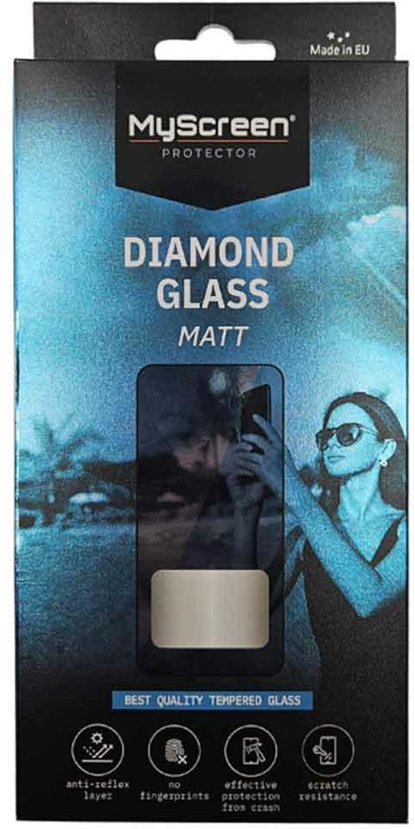 Myscreen Protektor Gehard Glas Diamantglas Voor Apple Iphone 17 Zwart