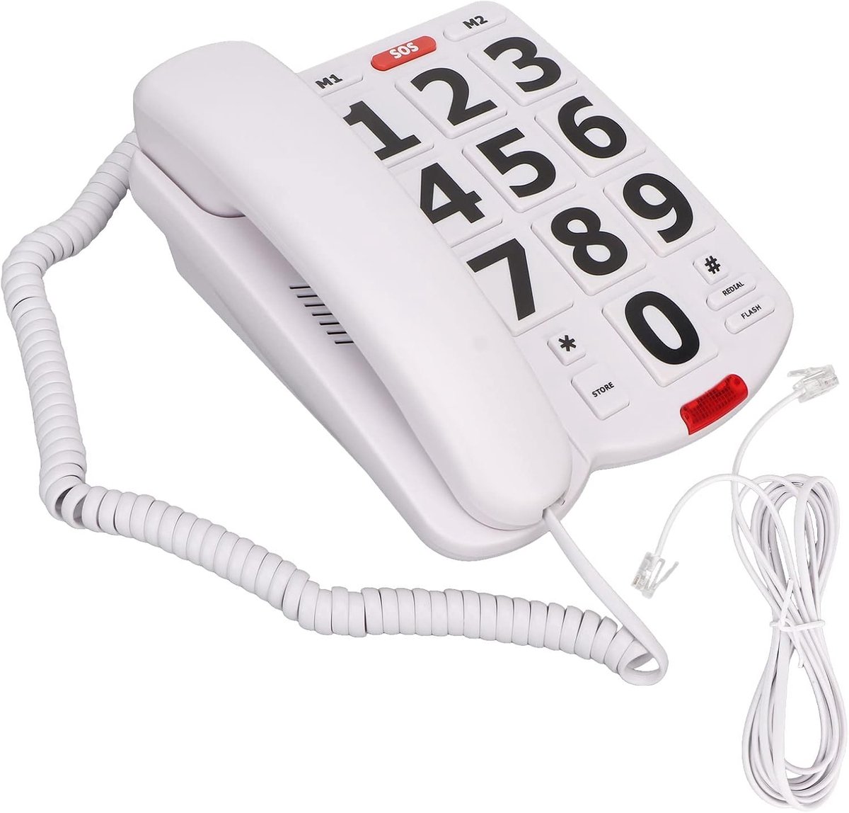 Big Button Telefoon voor Senioren - Eenvoudig ontwerp - Verstelbaar volume - Ideaal voor thuisgebruik - ShopVlot