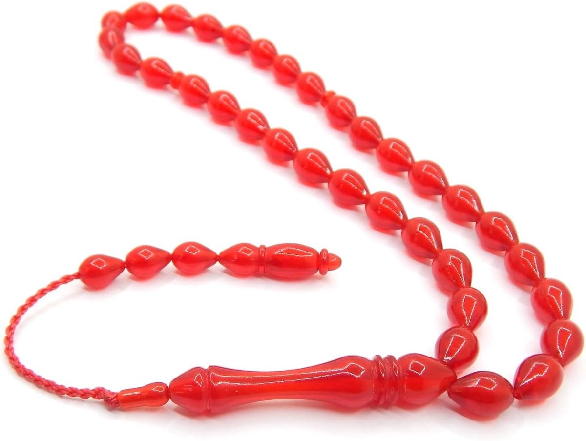 Kralen Tesbih Tasbih Tespih Misbaha Subha 33, 10 mm druppelvorm