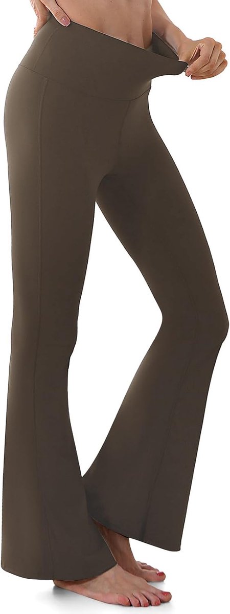 Flared Legging Hoge Taille Bootcut Yogabroek Comfortabele Loungebroek voor Workout, Sport, Casual en Kantoor