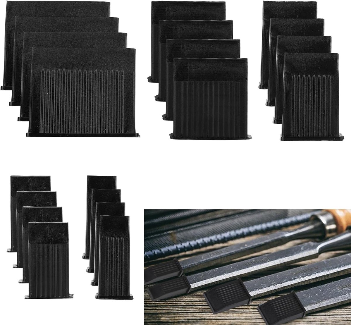 20 Stuks Beitelrandbeschermers, 5 Specificaties Beitelpuntbeschermers