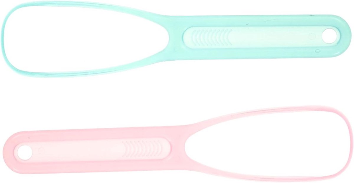 Tongschraper Metaal - Tongreiniger Mondverzorging - Frisse Adem - Verwijdert Bacteriën - 16 cm - Diverse kleuren