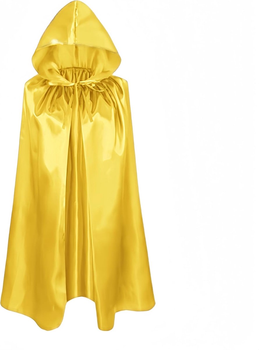 Geel Kapmantel Kinderen Mantel met Capuchon Heks Mantel Vampiers Cape