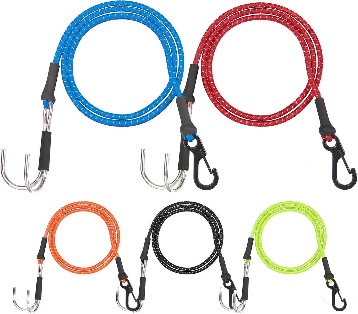1 stuk 1/10 RC Crawler Kinetic Winch Strap, reddingskabel, reddingsaanhangerhaak voor Axial SCX10 Traxxas TRX4 Element RC (blauw)