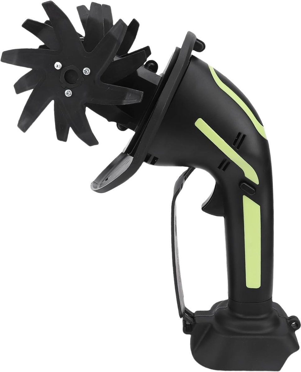 Draadloze Tuinfrees, 235 RPM Elektrische Tuinfrees met 4 Inch Bewerkingsbreedte en 4 Inch Diepte, Tuinrototiller op Batterijen voor Tuinieren, Gazon, Bodemteelt
