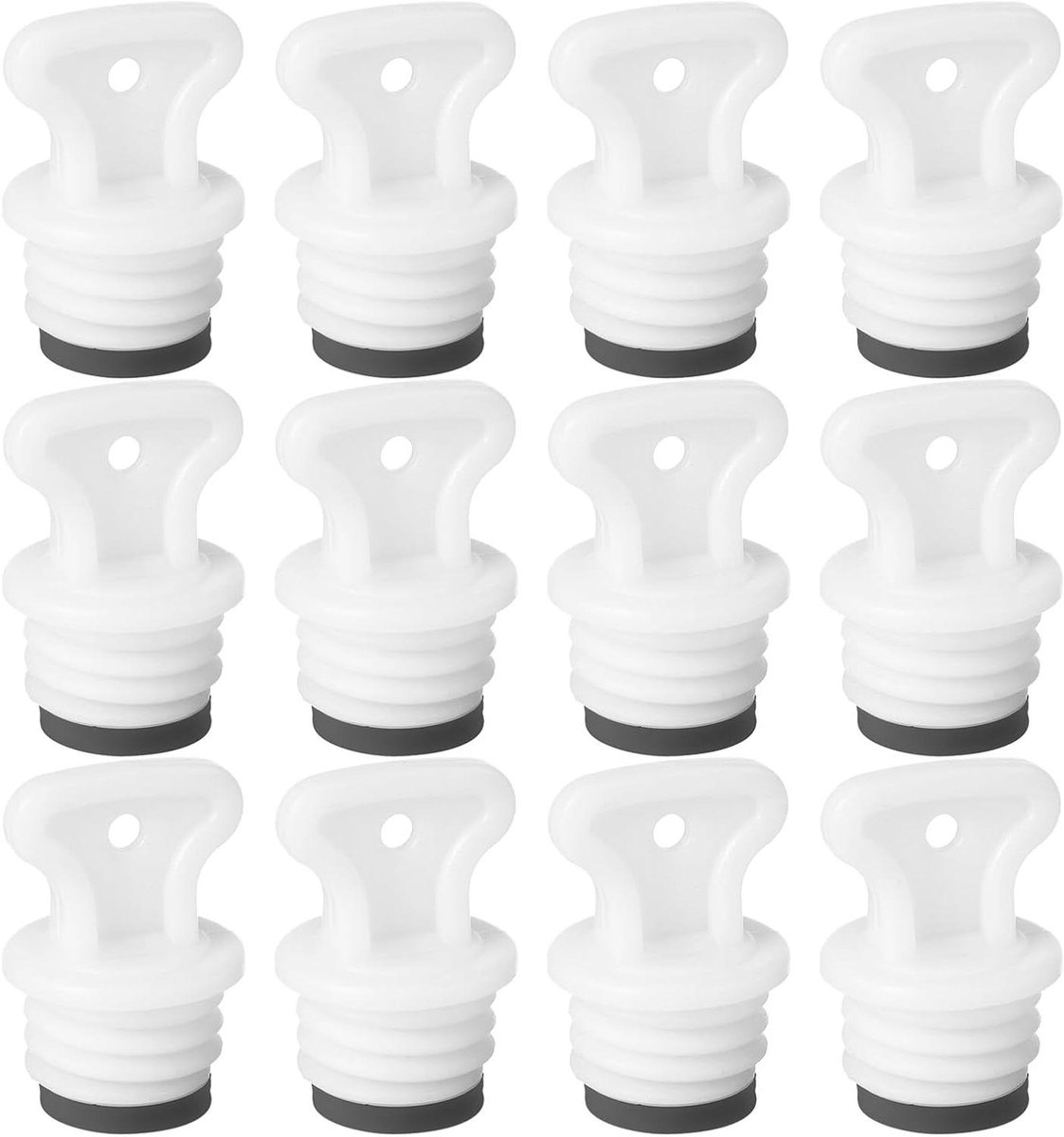 Kruikdoppen Rubber - Flessen Stoppen - Warmwaterkruik Onderhoud - Lekvrije Afdichting - 3.5 cm - Wit