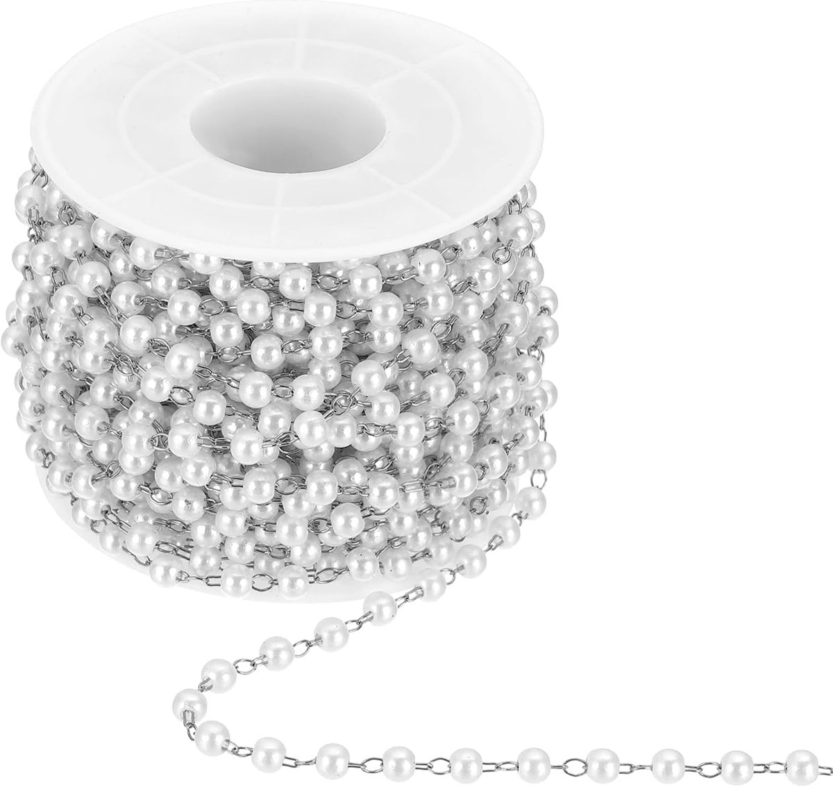 WeddingTree parelslinger, 10 meter, 4 mm, kunstparels, parelband