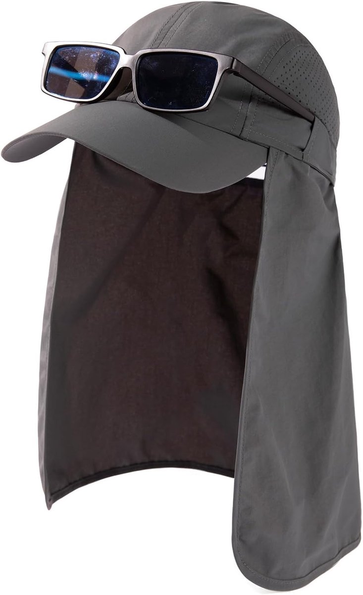 Xl/Xxl baseballpet voor heren, met afneembare nekklep