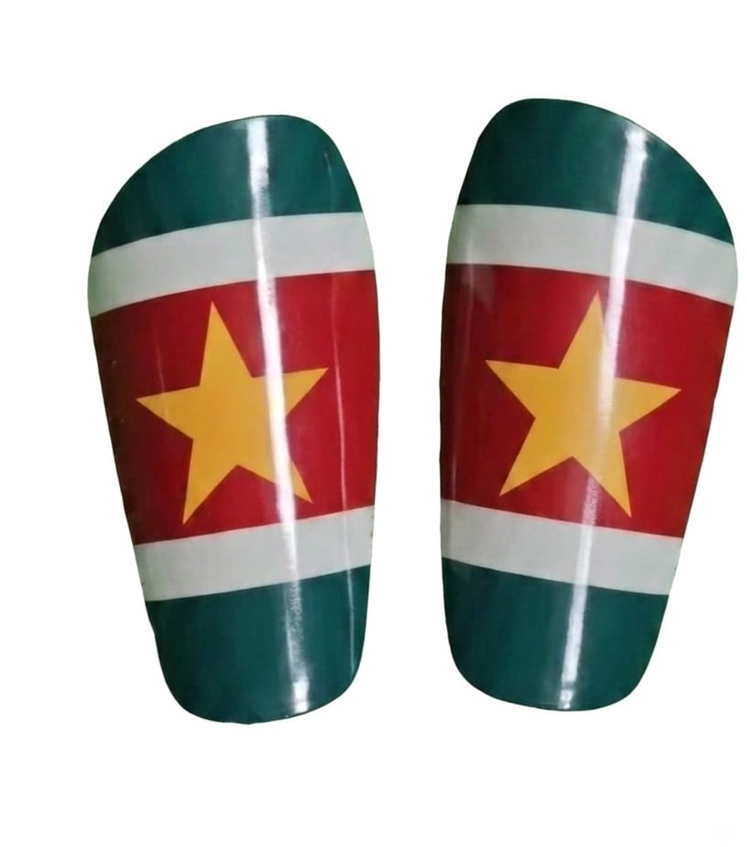 Viona Scheenbeschermers Kind Voetbal - Junior Maat S - Lichtgewicht & Comfortabel - Suriname - 1 Paar
