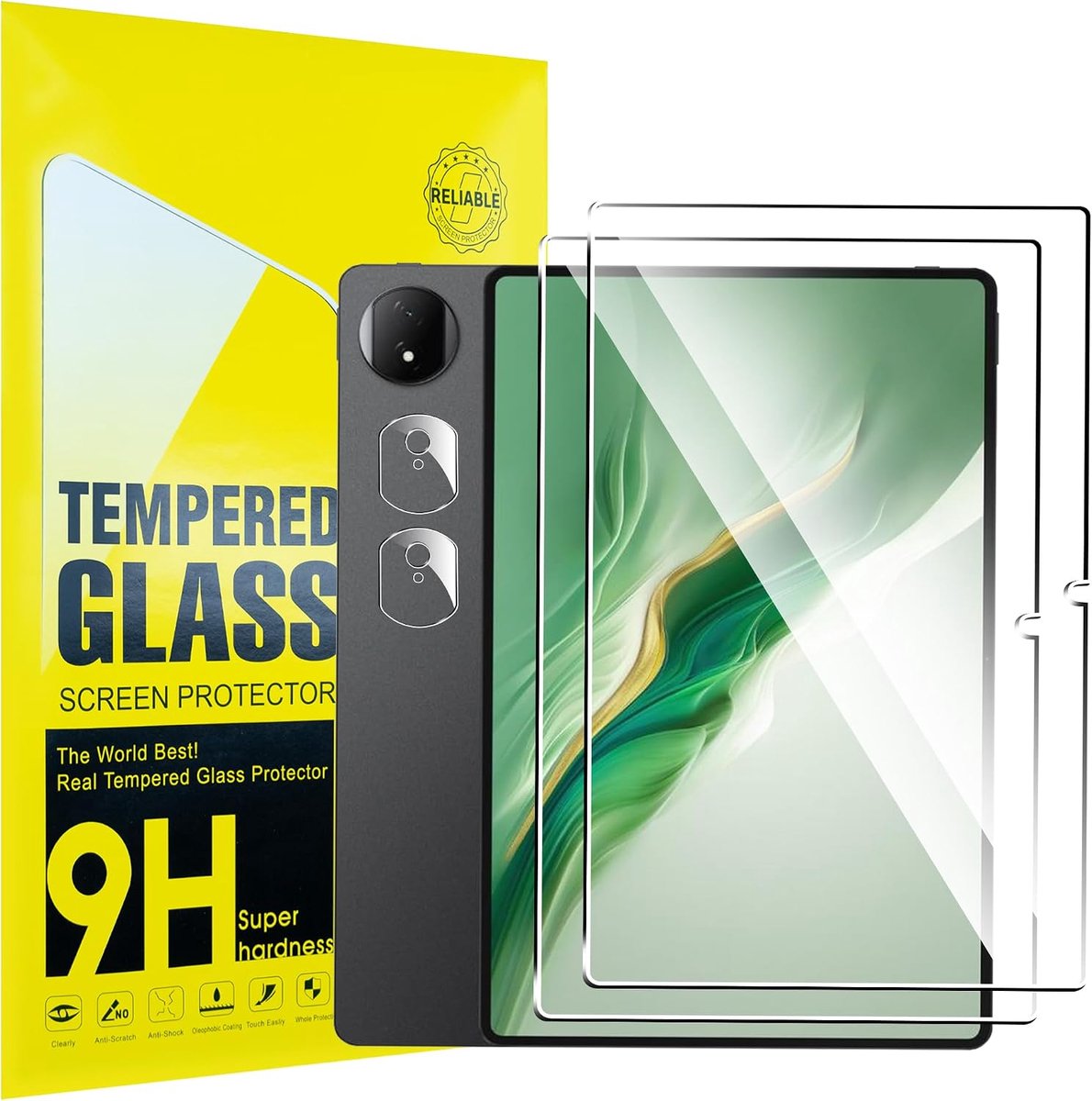 Beschermfolie voor Honor Magic Pad 2 inch voor pantserglas en camera veiligheidsglas volledige afdekking displaybeschermfolie zonder luchtbellen, 9H hardheid, anti-vingerafdruk