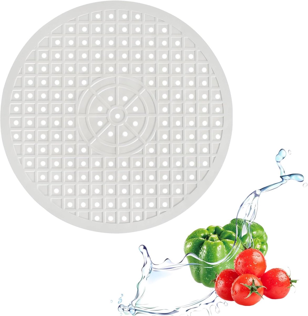 spoelbakmat, 30,6 cm, afdruiprek voor de keuken met afdruiprek, voor