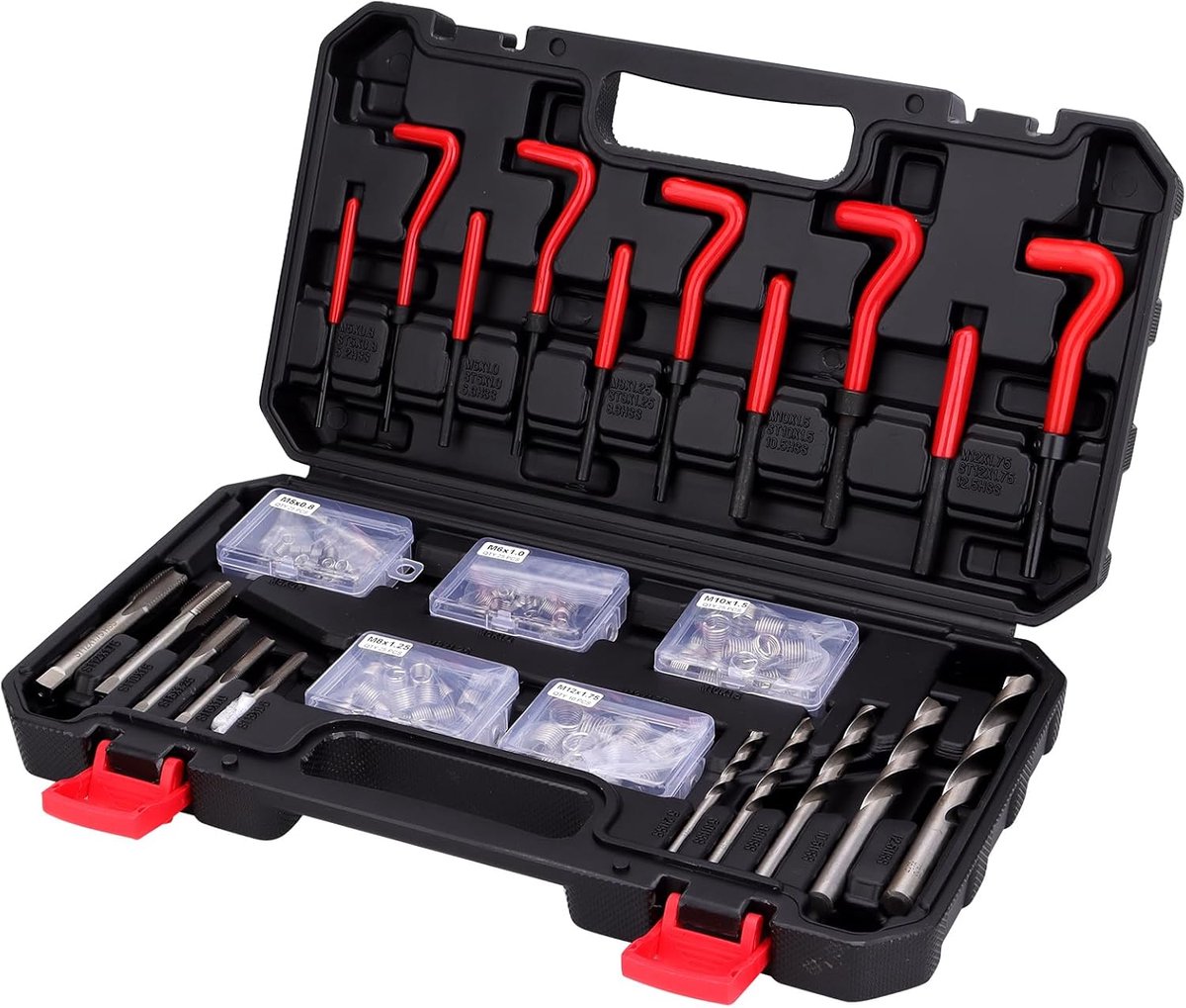 Reparatieset voor metrische schroefdraad 131 stuks