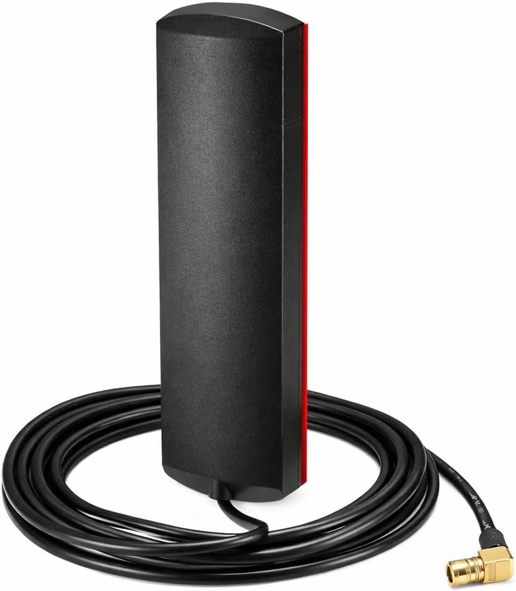 Auto antenne Dab+ 17dBi - 300 cm kabel - SMB aansluiting - stabiele ontvangst - SnelShoppen