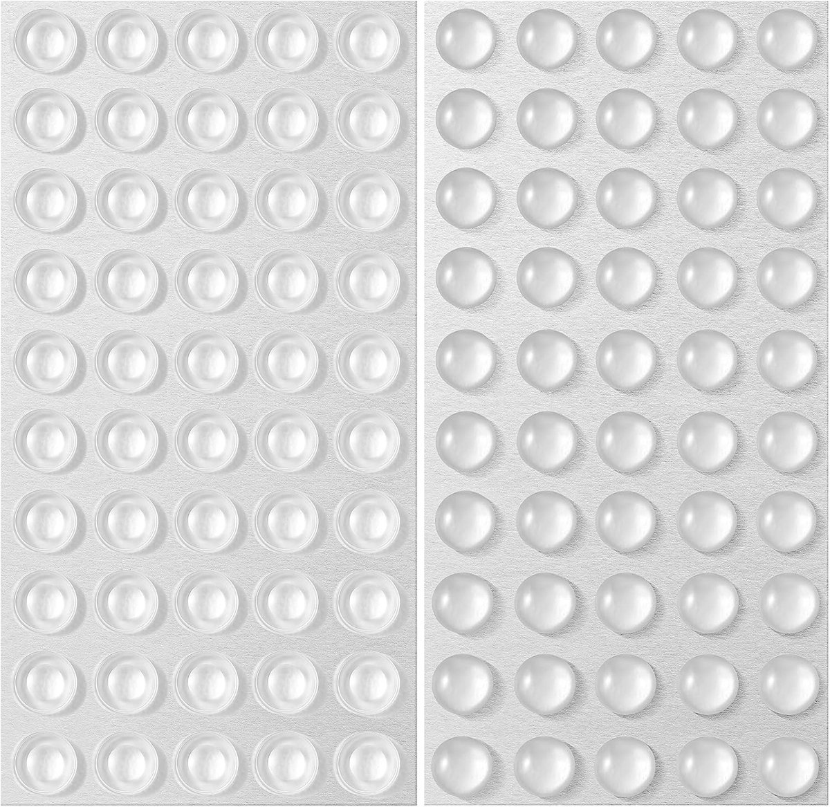100 stuks siliconen glijders, transparant, 8 mm, zelfklevend, zelfklevend, antislip, siliconen, schokdemper, transparant, voor deuren en meubels