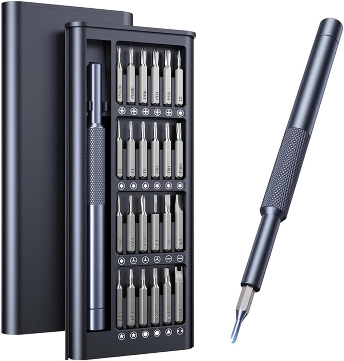 Precisie Schroevendraaierset 24-in-1 - Magnetische Bitset - Voor Smartphone, Laptop, PC & Console Reparatie - 24 Bits