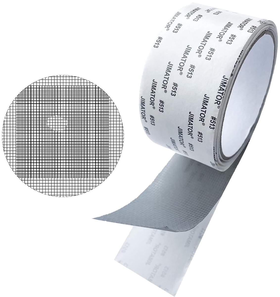 SnelShoppen - Vliegenraam Reparatietape, Sterk Zelfklevend, Insectenbescherming, Mosquito Net Repair Tape, Geschikt voor Ramen en Deuren, 5 cm x 2 m
