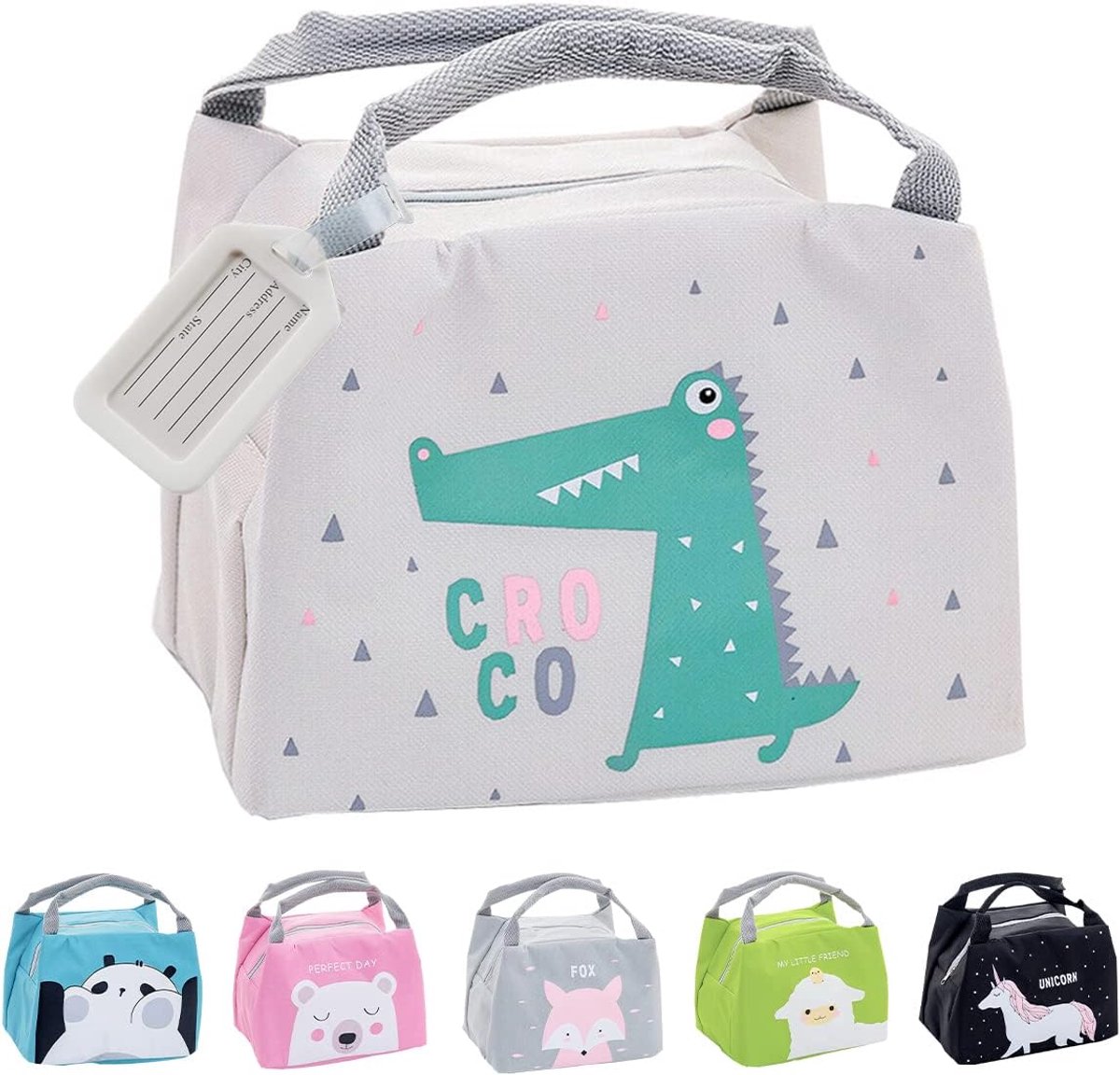 SnelShoppen - Cooler Bag voor Kinderen Meisjes - Geïsoleerde Lunchtas - Mini Koeltas voor Kindermiddagmaaltijden - Multifunctionele Eetmand voor Eten