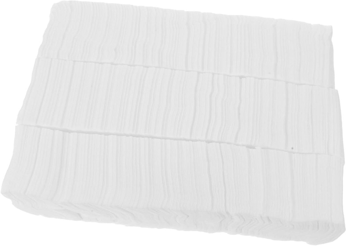 Katoenen Pads - Make-up Doekjes - Gezichtsreiniging - Dubbelzijdig Versterkt - 500 Stuks - Wit