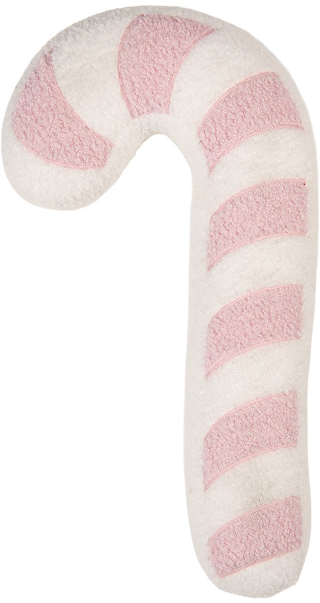 Clayre & Eef Sierkussen Zuurstok 20x40x4 cm Roze Polyester