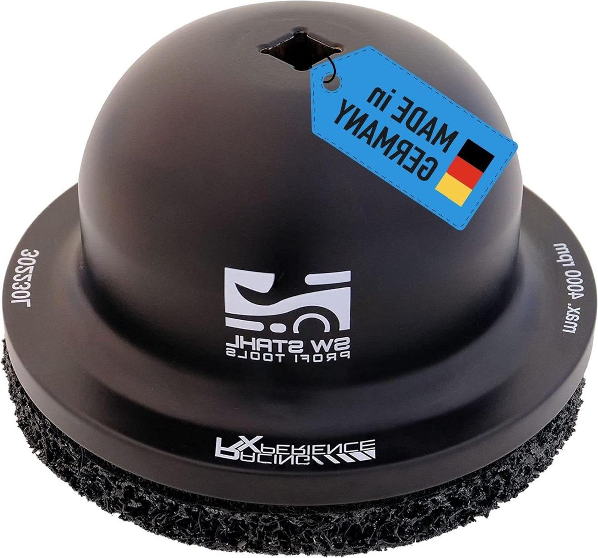 Wielnaafslijper - Velg reiniger - Corrosie verwijderen - Aluminium behuizing - Tot 150 mm - Zwart