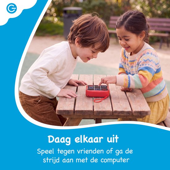 Silvergear Boter Kaas en Eieren Spel 3-in-1 - Whack A Mole - Tic Tac Toe - Geheugenspel - Reisspelletjes Kinderen - Educatief Speelgoed - Reisspellen - Cadeau voor Jongens en Meisjes - Vakantie Vliegtuig / Auto - Reizen - 6, 7, 8, 9+ Jaar - Rood