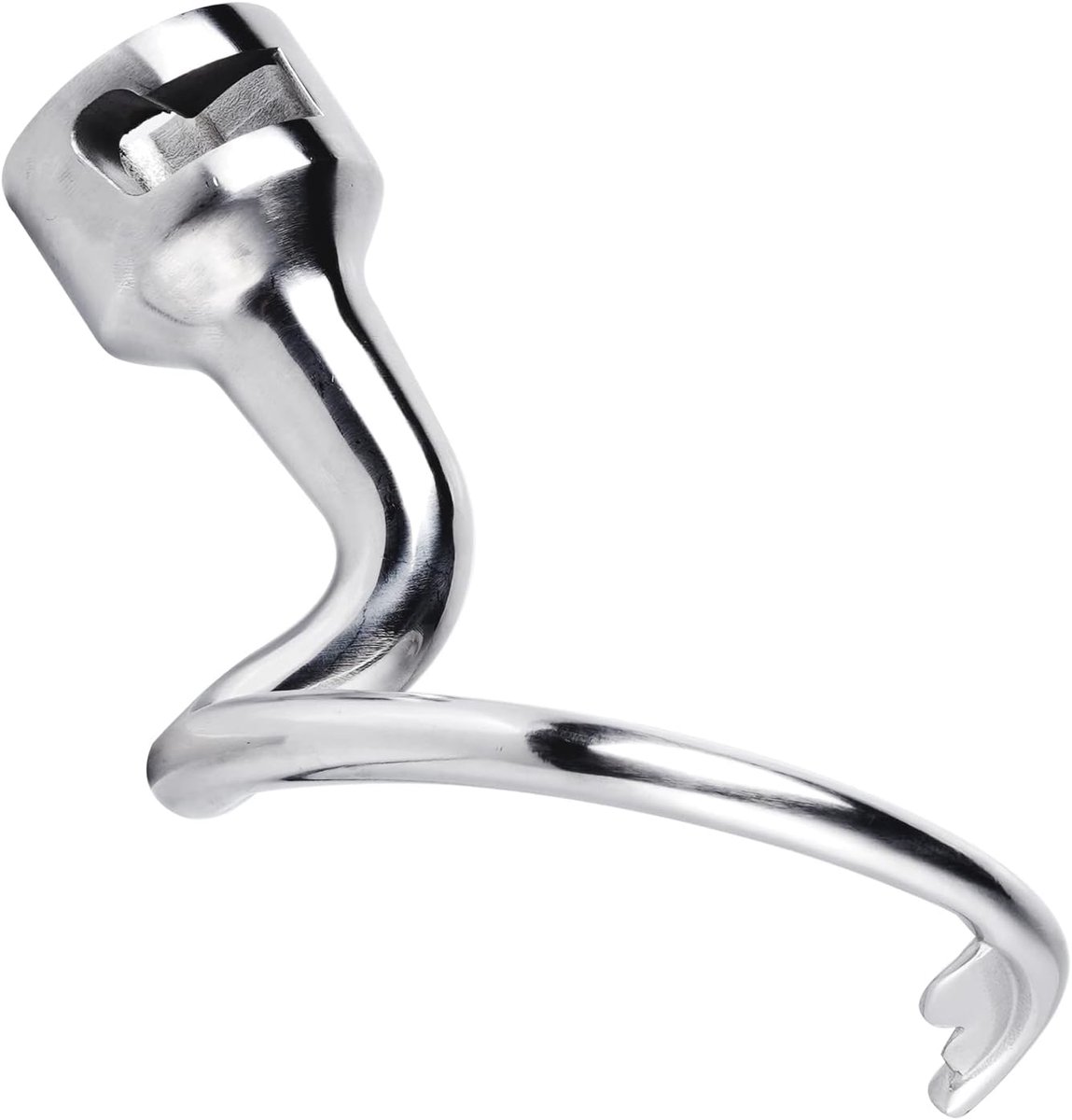 spiraalvormige deeghaken voor KitchenAid 4,5 en 5 liter kantelbare staande mixer, K45DH deeghaken, vaatwasmachinebestendig, mixeraccessoire