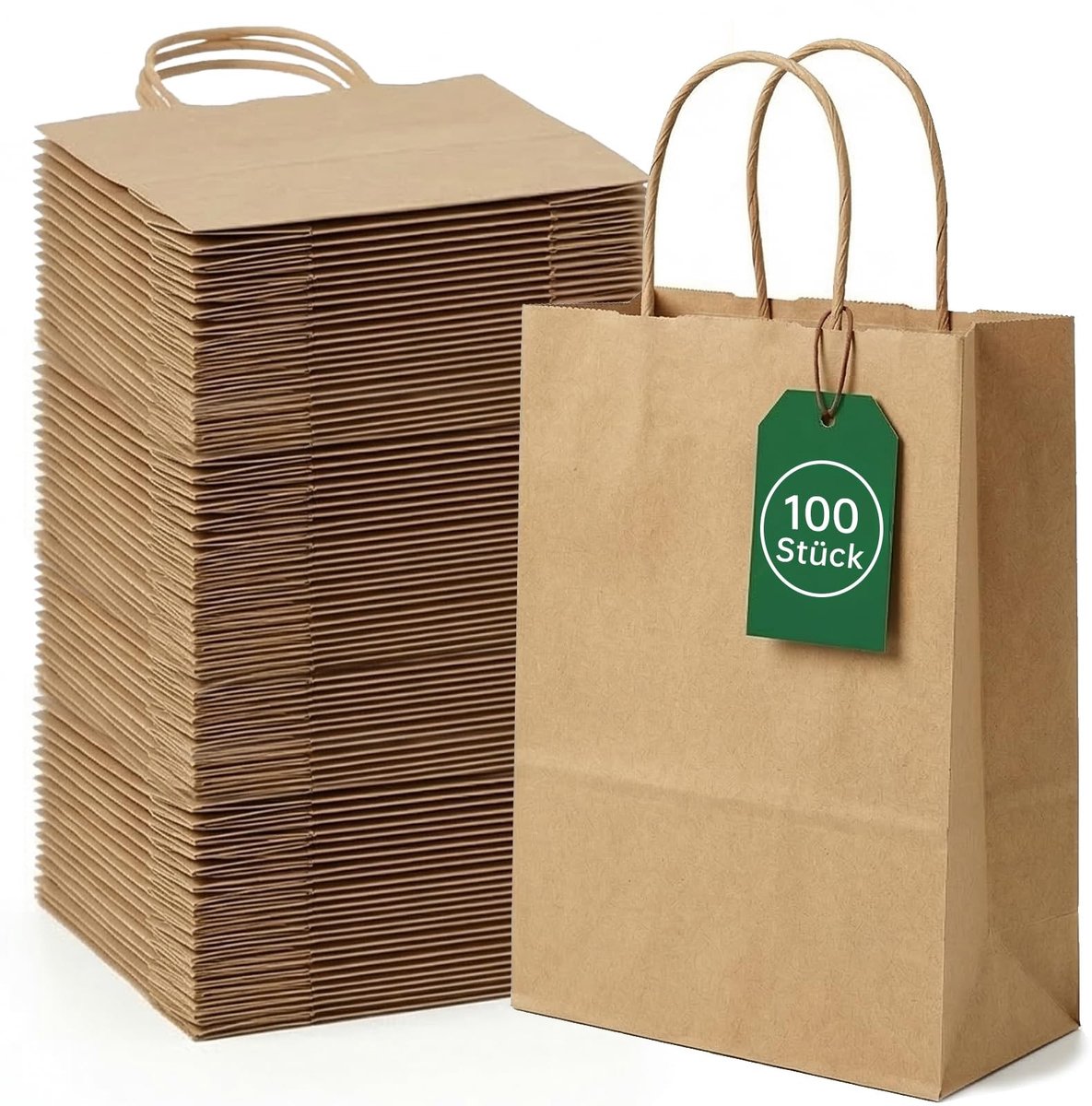 Omgoods - 100 Stuks Kraft Papieren Tassen - Ideaal voor Feestjes en Evenementen