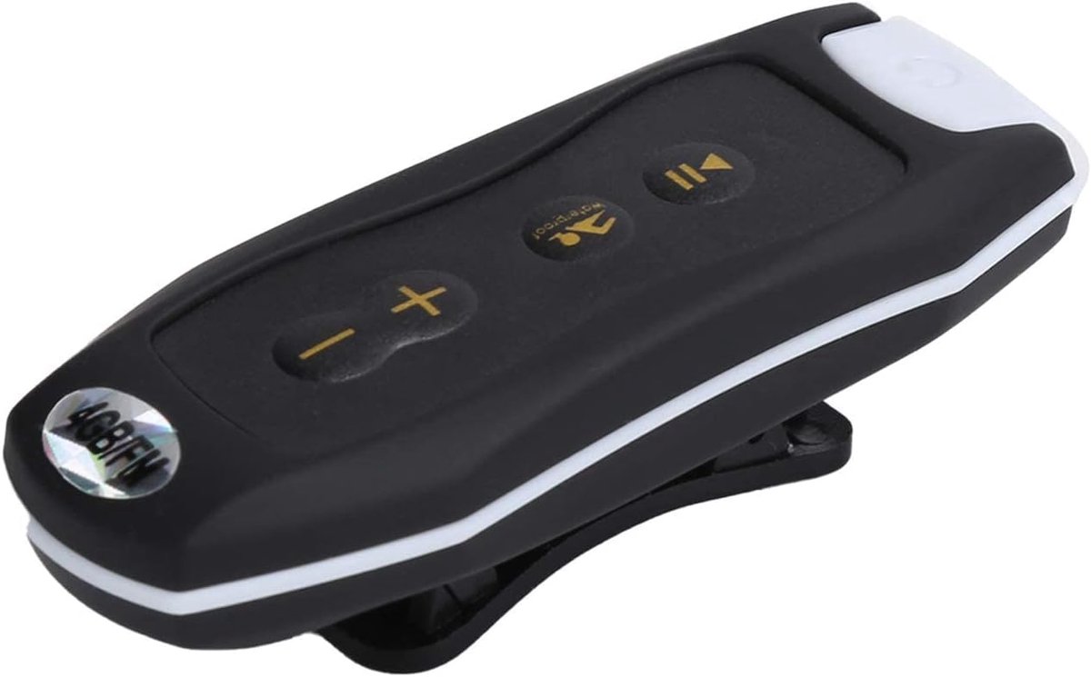 Mp3-speler voor zwemmen en hardlopen, 600mAh 8 uur speeltijd, draagbare mp3-speler met hoofdtelefoon, IPX8 (zwart)