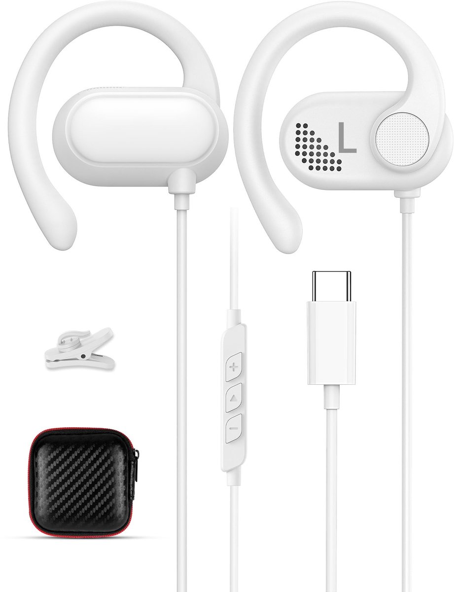 Omgoods - USB-C Hoofdtelefoon met Microfoon voor Smartphone en Tablet