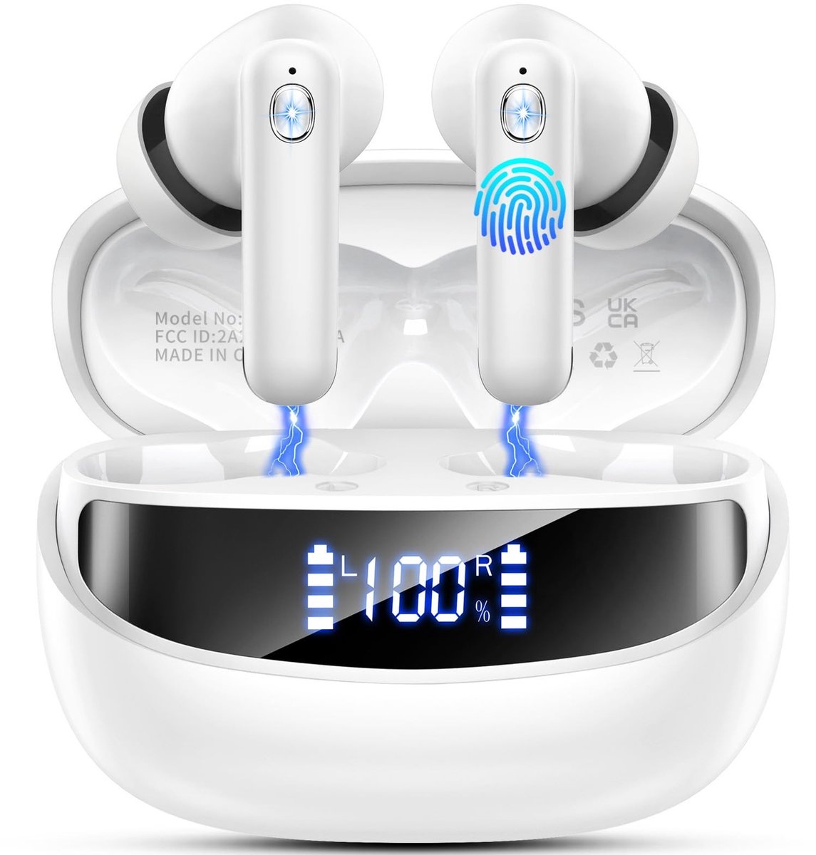 Omgoods - Bluetooth Hoofdtelefoon - 50 uur Speeltijd met Ruisonderdrukking