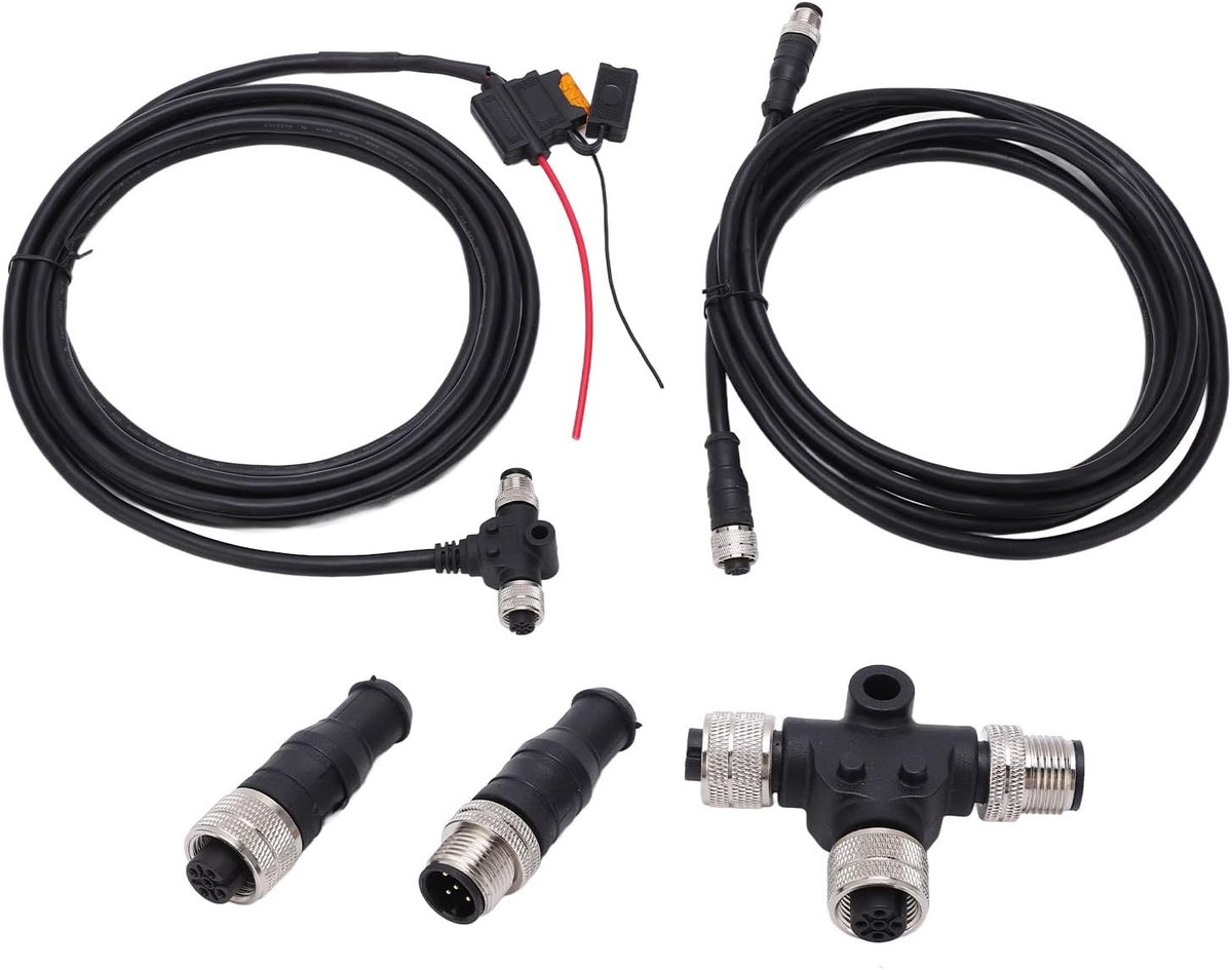2000 Starter Kit, Waterdichte Marine NMEA Network Starter Kit, met 3-poorts T-connectoradapter en Mannelijke Vrouwelijke Weerstand