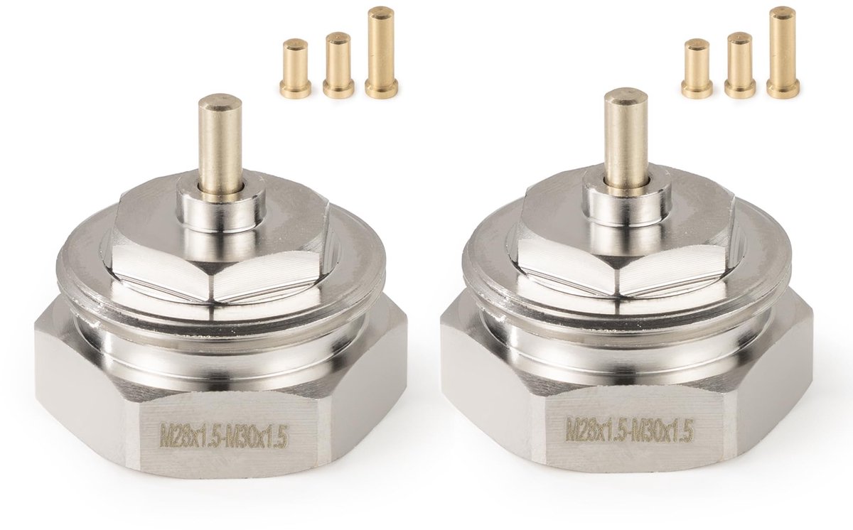 Omgoods - Radiatoradapter M28 x 1,5 naar M30 x 1,5 voor thermostaatkop