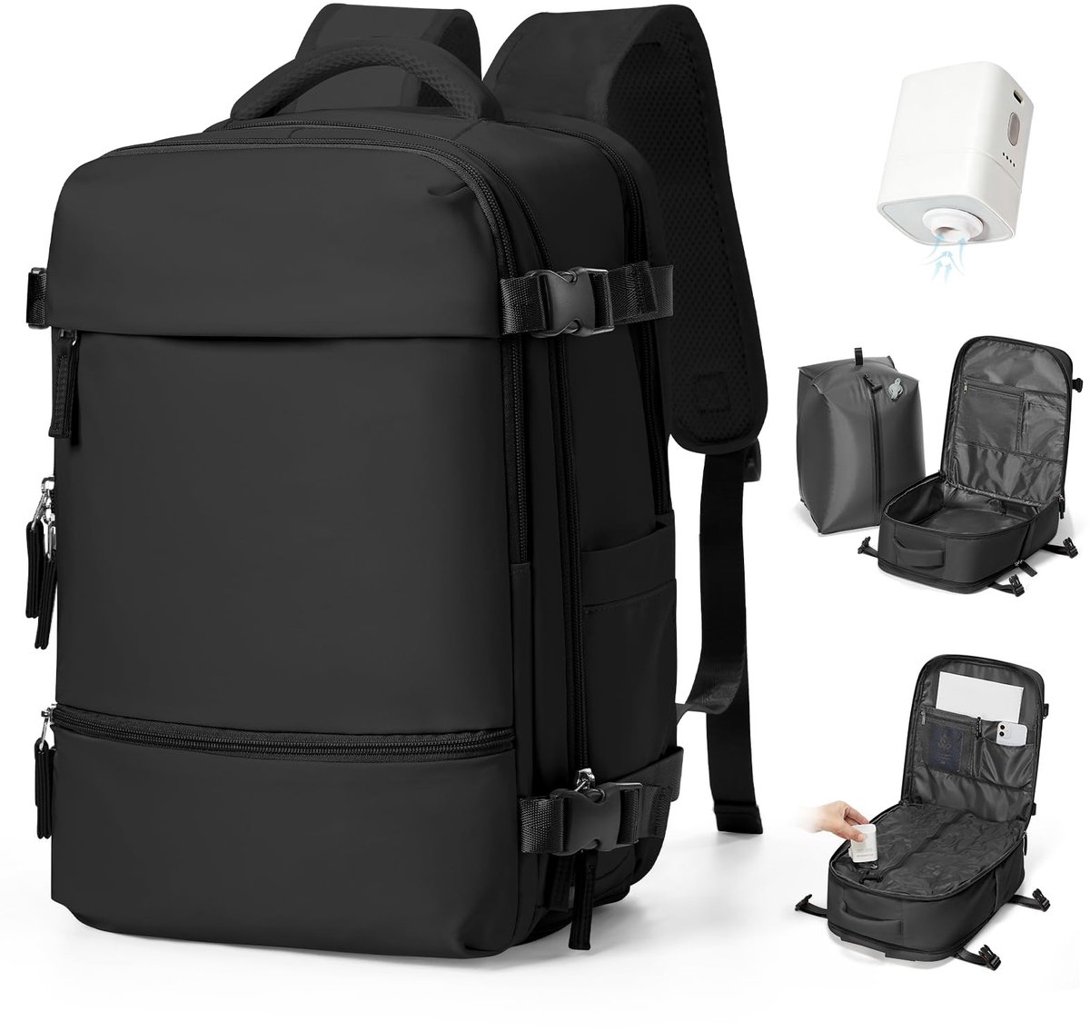 Omgoods - Vacuüm Backpack 40x30x20 voor Reizen met Pomp