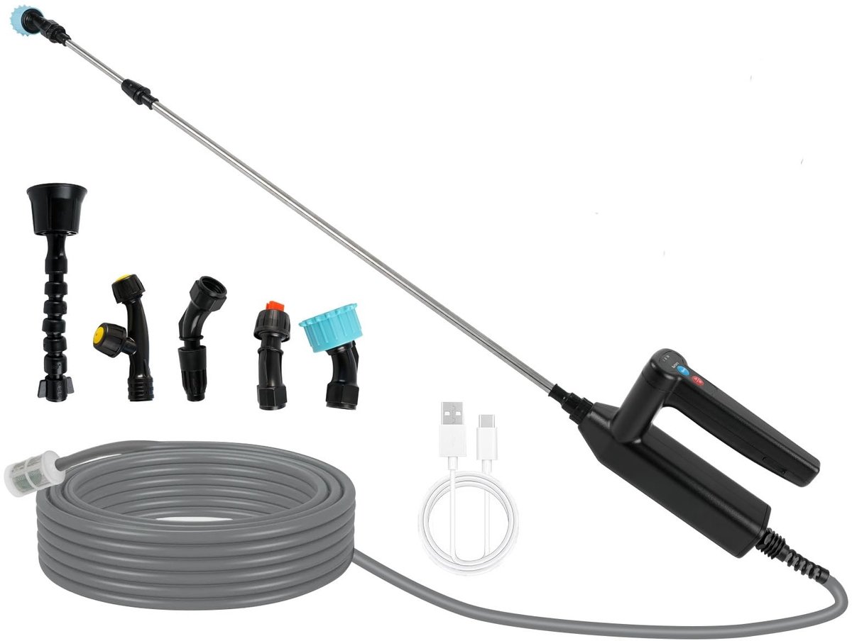 Omgoods - Elektrische Plantensproeier met Oplaadbare USB en 8 m Slang