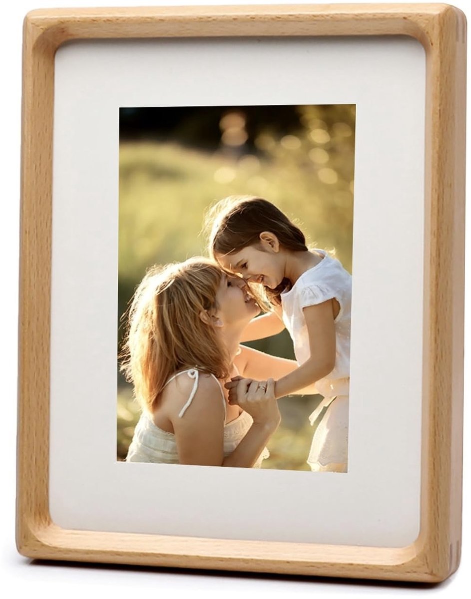 Omgoods - Massief Houten Fotolijst 27x22 cm - Voor Tafel en Wandmontage