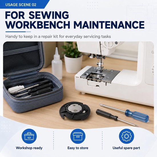 Spoelkoffer, Huishoudelijke Shuttle Roterende Spoel Case voor Brother Naaimachine Vervanging Accessoire voor XC3152021, XE7560001, XC3152-221 — afbeelding 5