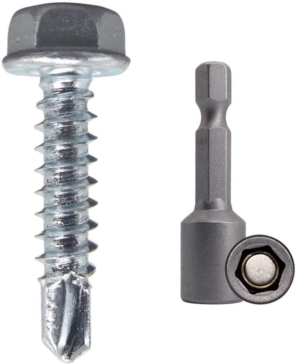 Omgoods - Pack van 300 7504K Gegalvaniseerde Stalen Zelftappers - 4.2 x 19 mm