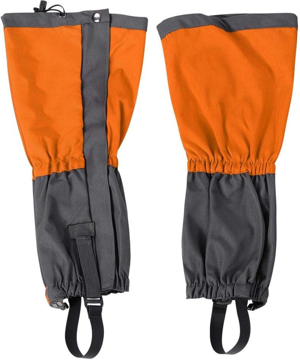 Legging Gaiters,Oxford Cloth Outdoor Waterproof Sports Climbing Hiking Legging Gaiters Shoe Boots for Adult Best Gift,Varity Colors(orange)