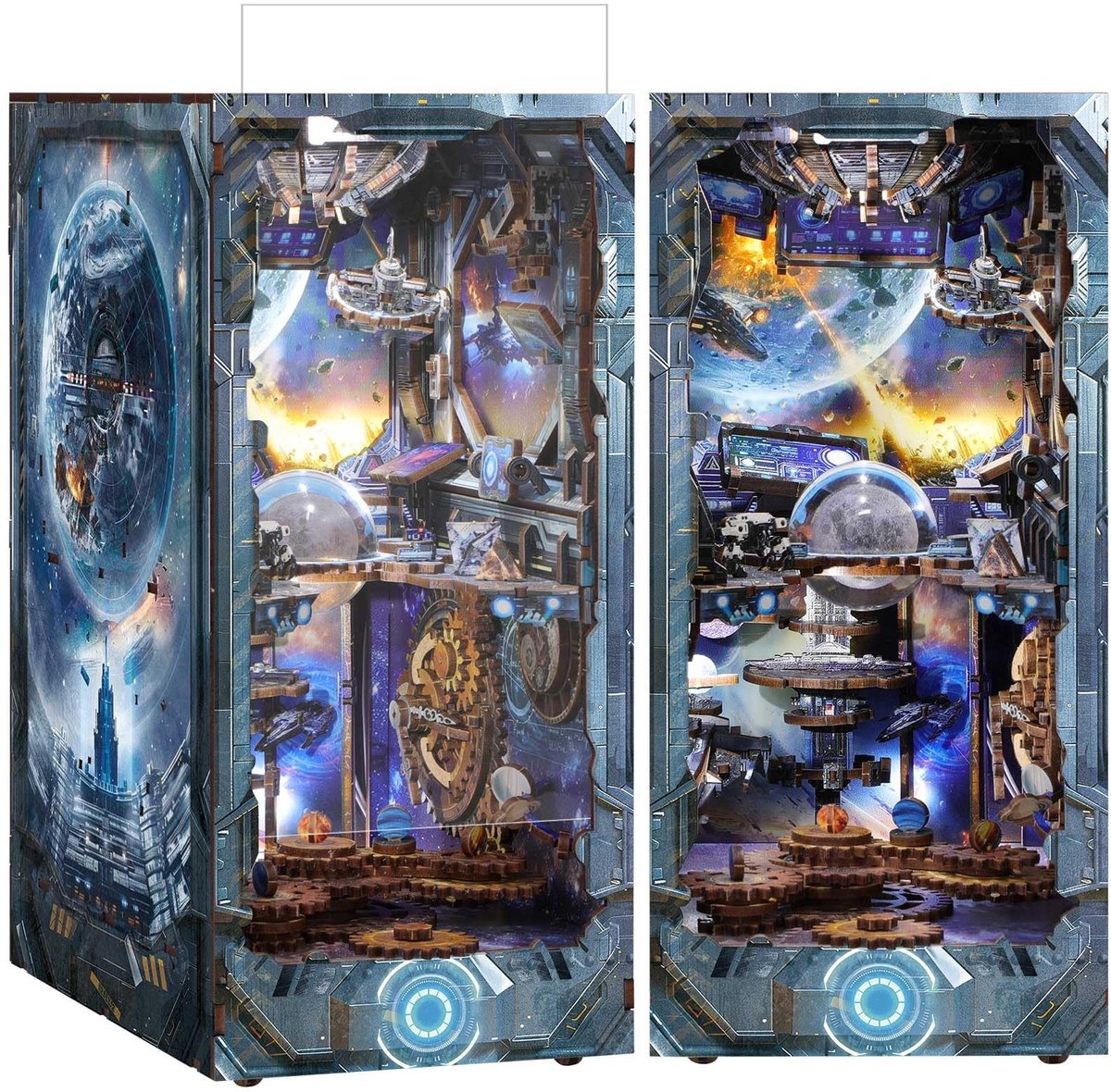 Omgoods - DIY Boek Nook Kit - Doomsday Starship 3D Puzzels voor Volwassenen