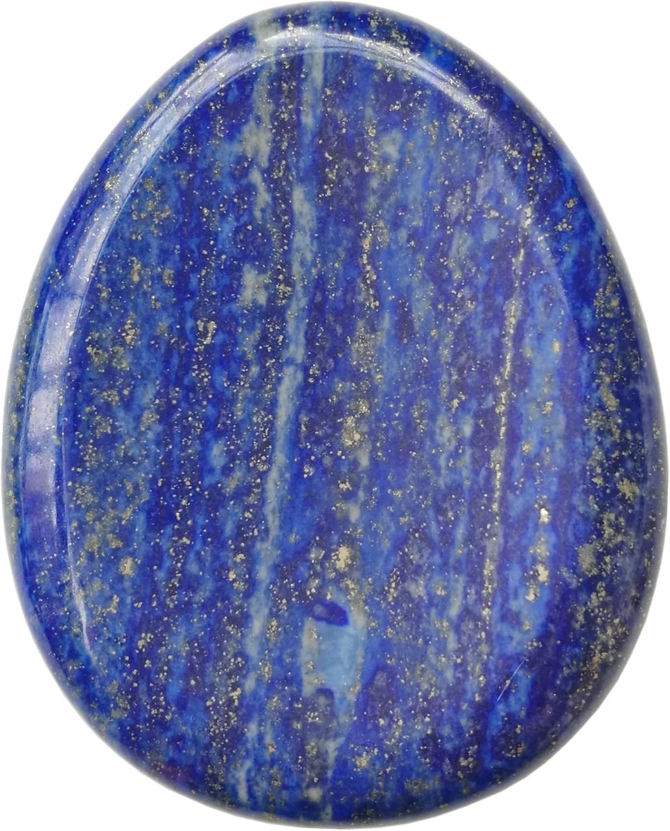 Lapis Lazuli Waterdruppel Chakra Duimzorgen Steen, Stress Relax Genezing Reiki Kristal Zak Palmstenen