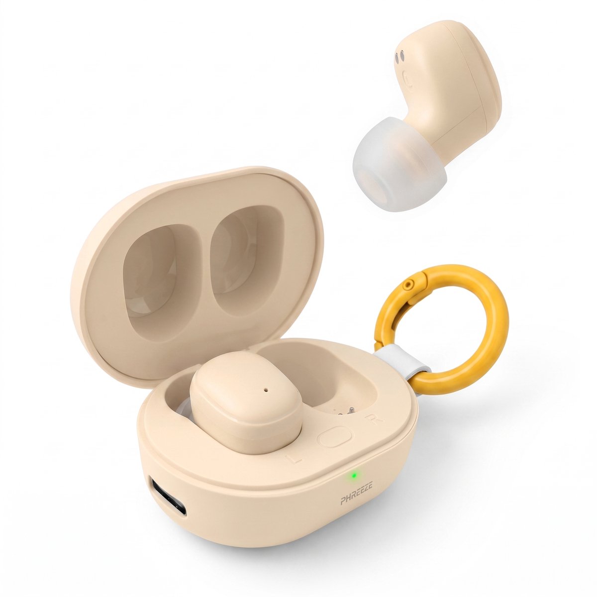 Phreeze Buds Mini - Draadloze Oordopjes - EarBuds - Rosé Goud - Mooi & Stijlvol - In Ear - Bluetooth 5.4 - Oortjes voor Draadloos Muziek Luisteren, Bellen & Sport
