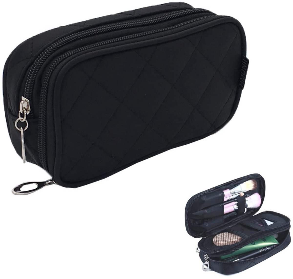 Omgoods - Travel Makeup Bag met Borstel Compartment - Waterproof Cosmetica Organizer